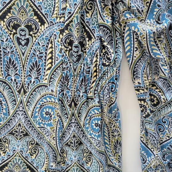 J.JILL Wearever Collection Soft Stretch Paisley Casual Dress Size Medium - Picture 7 of 8